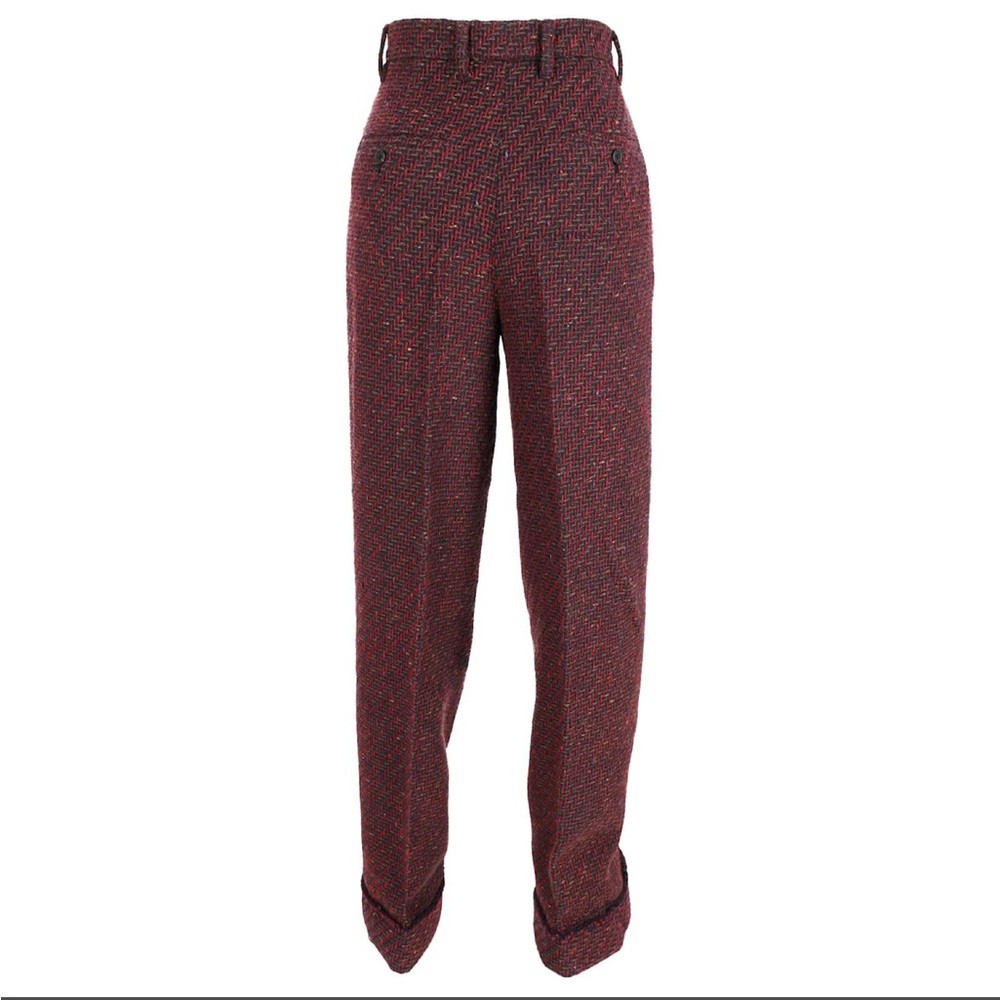 Prada women’s Burgundy Tweed Pants - Picture 5 of 12